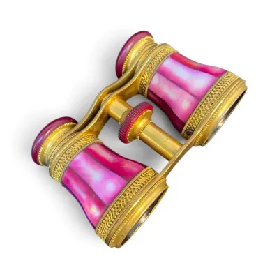 Pink Mother of Pearl French Opera Glasses