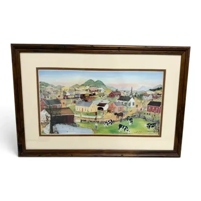 Will Moses's “Old Cambridge Valley” Signed Print (20” x 29”)