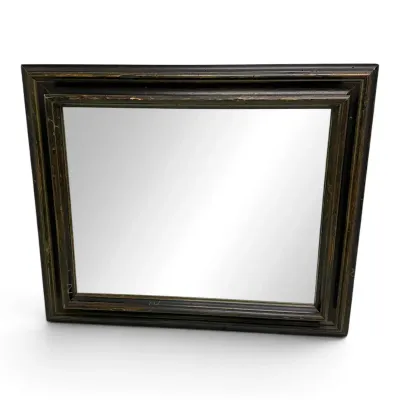 Wood-Framed Mirror (22” x 25”)
