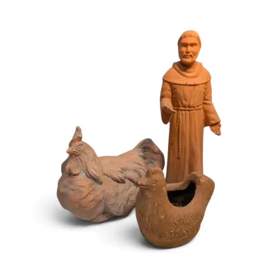 Terracotta Chicken Statues & More