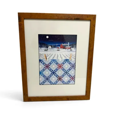 Rebecca Barker's Quilted Cow Print - Signed & Numbered (22” x 18”)