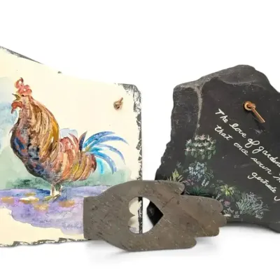 Rustic Garden Decor - Rooster Slate & More