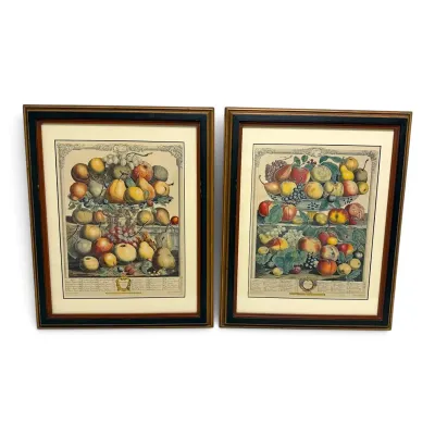 The Twelve Months of Fruits Prints (23” x 18”)