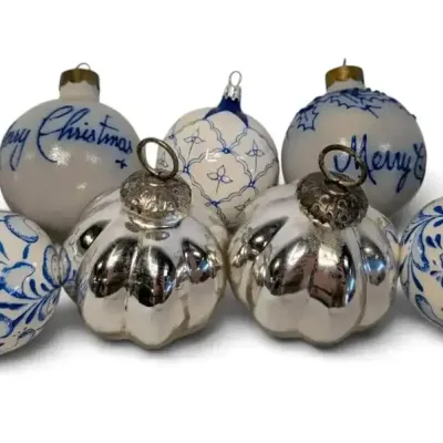 Salt Glazed Ceramic, Porcelain & More Christmas Ornaments