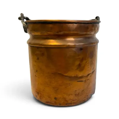 Antique Hand-Hammered Copper Bucket