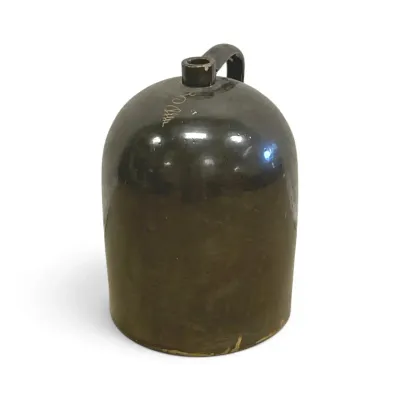 5-Gallon Dark Brown Bee Stoneware Crock