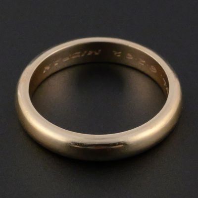Sale Photo Thumbnail #81: 14K Gold Tiffany Mizpah Wedding Band Ring