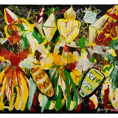Sale Photo Thumbnail #80: JOSIGNACIO (Cuban, b. 1963), Large Painting