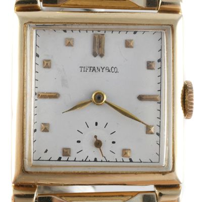 Sale Photo Thumbnail #152: Tiffany & Co. 14K Gold Movado Wristwatch