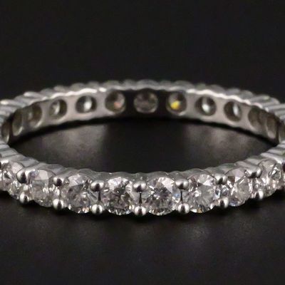 Sale Photo Thumbnail #187: 14K White Gold 1.44 CTW Moissanite Eternity Ring