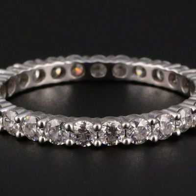 Sale Photo Thumbnail #167: 14K White Gold 1.44 CTW Moissanite Eternity Ring