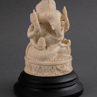 Sale Photo Thumbnail #129: Antique Ivory Ganesh Carving