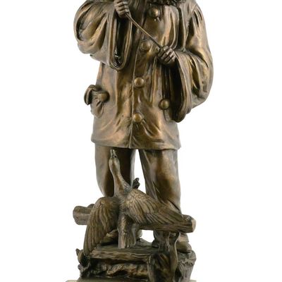 Sale Photo Thumbnail #183: Ernest Wante Pierrot & Duck Bronze