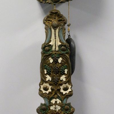 Sale Photo Thumbnail #201: Antique French Comtoise Wall Clock - Neret