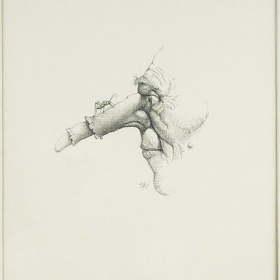 Sale Photo Thumbnail #163: WERNER WILDNER Graphite Drawing