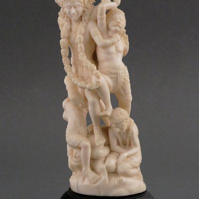 Sale Photo Thumbnail #76: Antique Ivory Carving God of War