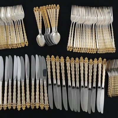 Sale Photo Thumbnail #11: 116pc International Sterling Silver Flatware