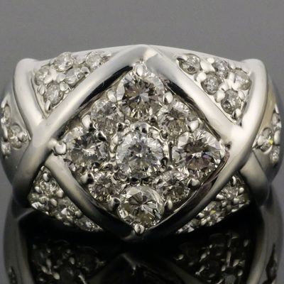 Sale Photo Thumbnail #84: Platinum & 1.0 ct Diamonds Ring
