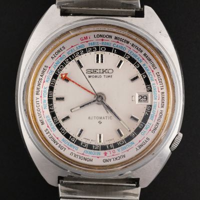 Sale Photo Thumbnail #127: SEIKO WORLD TIME Automatic Watch 1971