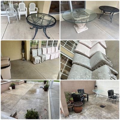 Sale Photo Thumbnail #41: A Collection of Outdoor Patio Furniture Garden Statuary and Planters