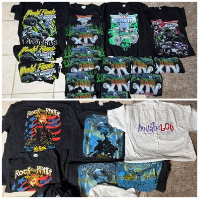 Sale Photo Thumbnail #47: A Collection of  Souvenir Event T-Shirts Featuring 2013 Monster Jam and Midwestern Music Festivals