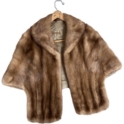 Sale Photo Thumbnail #6: Lazarus Mid-Century Brown Mink Fur Stole