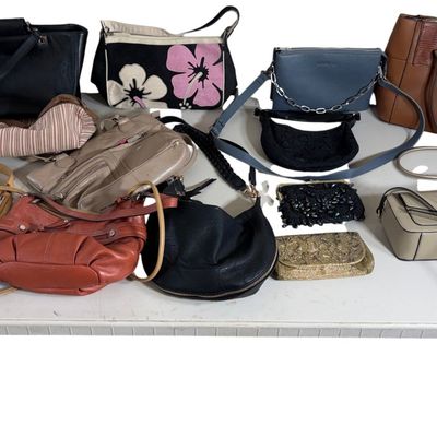 Sale Photo Thumbnail #5: An Assortment of Designer and Contemporary Leather and Fabric Handbags