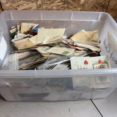 Sale Photo Thumbnail #53: An Assortment of 21 lbs of Vintage Postcards