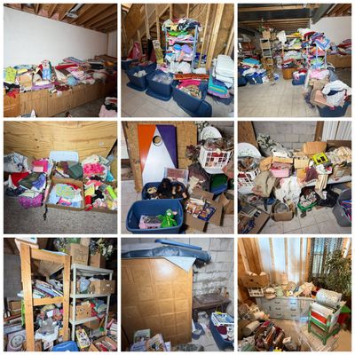 Sale Photo Thumbnail #37: CONTENTS LOT: A Massive Collection of Sewing and Craft Supplies, Antique Furniture, and Household Goods