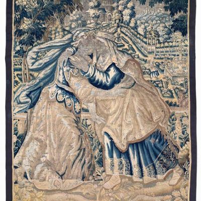 Continental Figural Tapestry, French or Flemish, 17th-18th C.