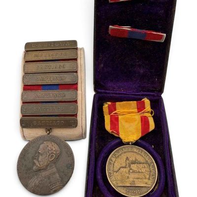 Spanish-American War USN, West Indies Named U.S.S. Iowa Sampson Medal & Campaign Medal