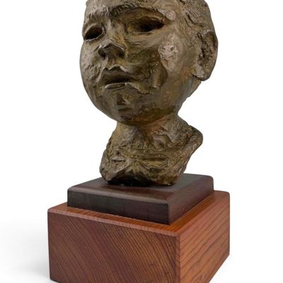 Attributed To Carl Lewis Pappe (American, 1900-1998) Bronze Bust Of A Child