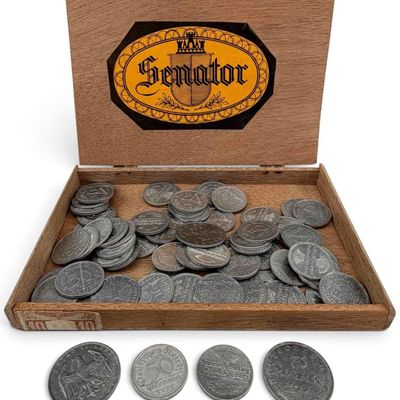 WWII German Weimar Aluminum Coins.