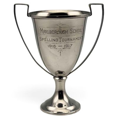 Antique Sterling Silver Spelling Bee Trophy