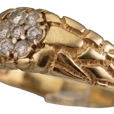 14k Gold Man's Diamond Ring