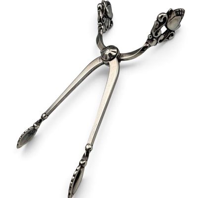 Georg Jensen Acorn Sterling Silver Sugar Tongs