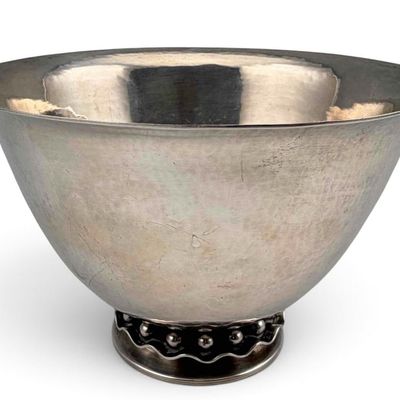 Cohr Danish Sterling Silver Beaded Bowl