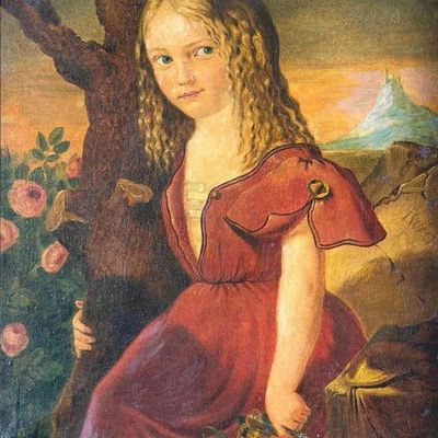 Johann Wachtel (Austrian, 1778-1843), Portrait Of Princess Hildegard Of Bavaria, Oil On Canvas