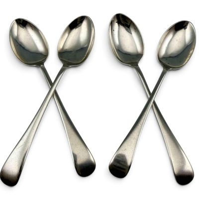 Set Of Four Sterling Silver Teaspoons