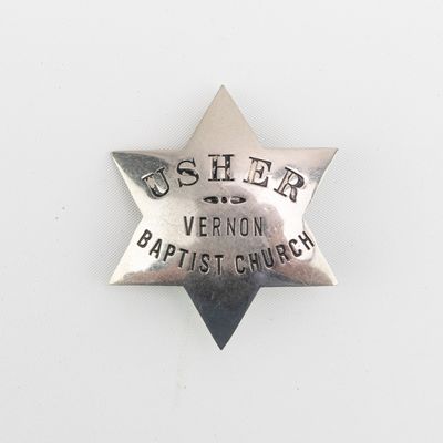 Vernon Baptist Church Usher Star Pin