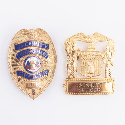 Security Enforcement Officer Badge and Hat Badge