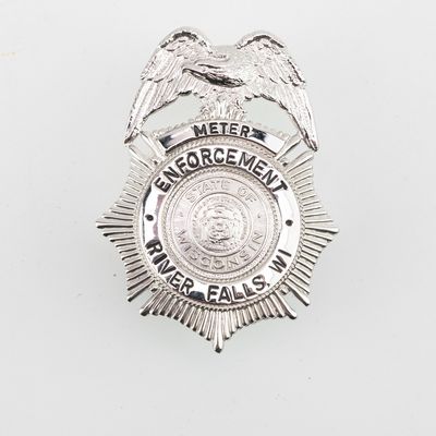 River Falls WI Meter Enforcement Hat Badge