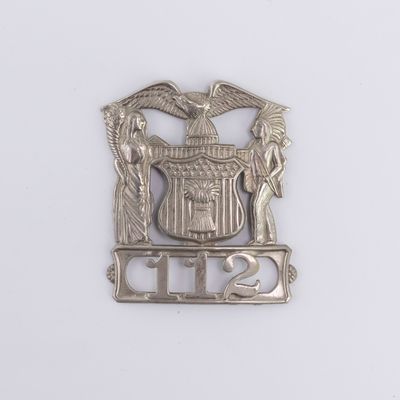 Illinois Police Hat Badge #112