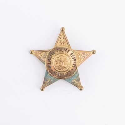 Honorary Wilmette Police Reserve 5 Point Star