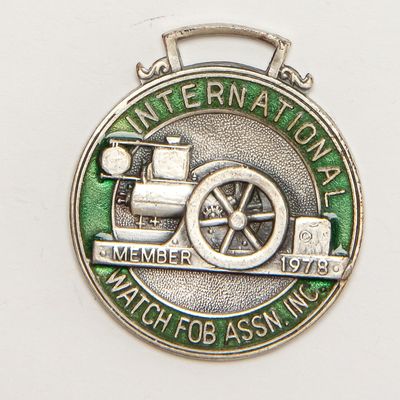 Vintage Watch FOB - IWFAI 1978 STEAM ENGINE