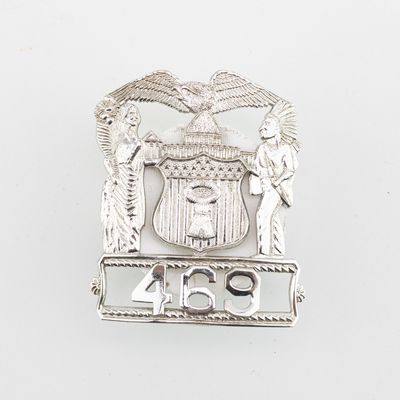 Illinois Police Hat Badge #469