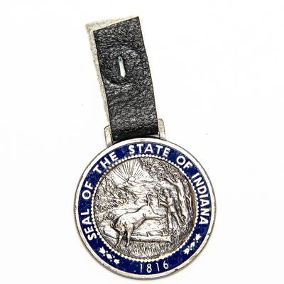 Vintage Watch FOB - STATE OF INDIANA SEAL