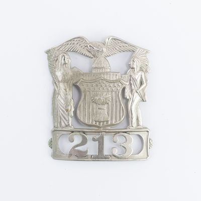Riverside IL Police Hat Badge #213
