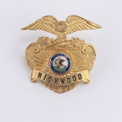 Highwood IL Police Hat Badge