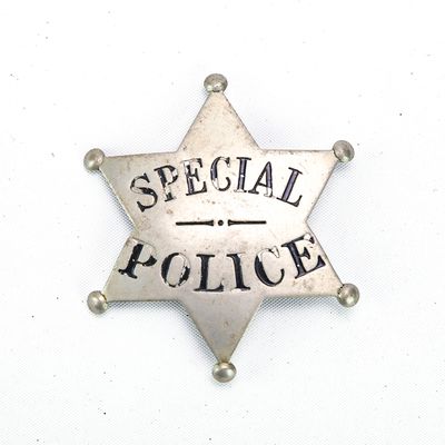 Antique Special Police 6 Point Star